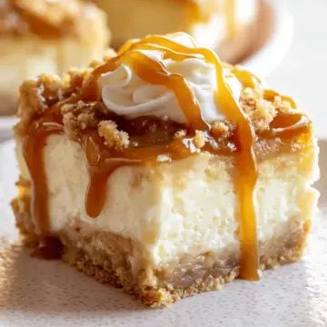 Caramel Apple Cheesecake Bars