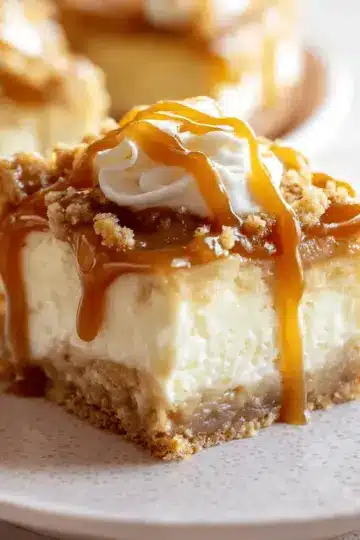 Caramel Apple Cheesecake Bars