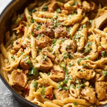 One Pot Creamy Cajun Chicken Pasta