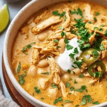 Creamy White Bean Chicken Enchilada Soup