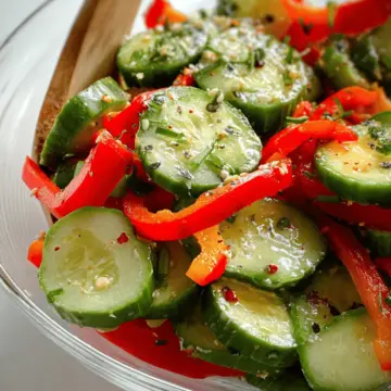 Cucumber and Bell Pepper Salad