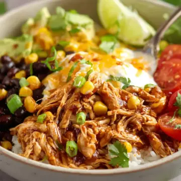 Slow Cooker Chicken Taco Bowls