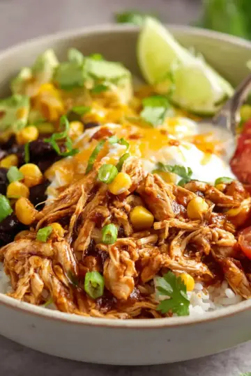 Slow Cooker Chicken Taco Bowls