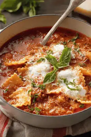 High Protein Lasagna Soup