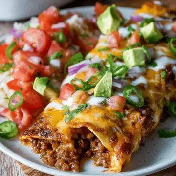 Easy Ground Beef Enchiladas