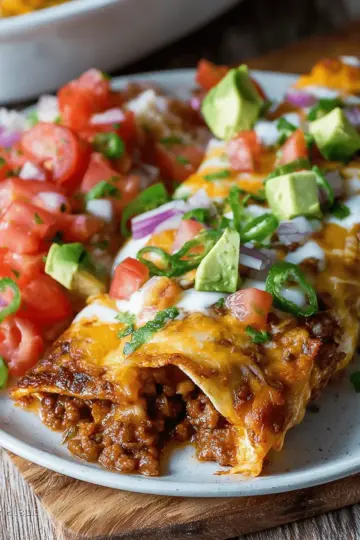 Easy Ground Beef Enchiladas