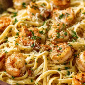 Creamy Garlic Shrimp Pasta