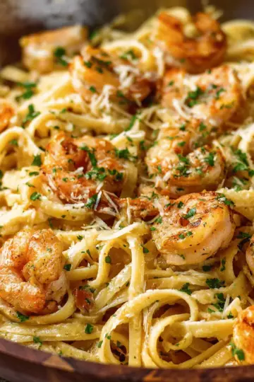 Creamy Garlic Shrimp Pasta