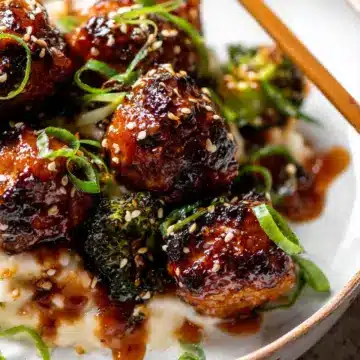 Weeknight Sticky Honey Garlic Meatballs