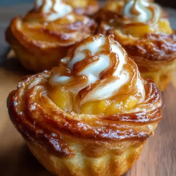 Peach Pie Cruffins