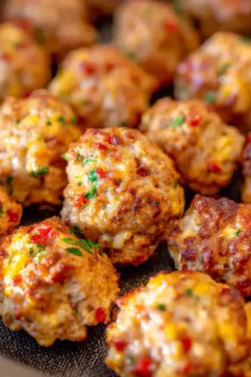 Rotel Cream Cheese Sausage Balls