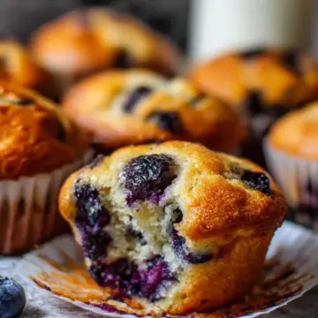 Greek Yogurt Blueberry Muffins