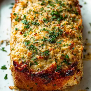 Garlic Parmesan Chicken Meatloaf