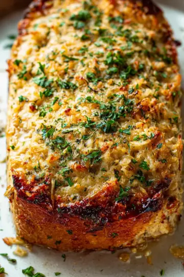 Garlic Parmesan Chicken Meatloaf