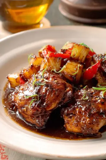 Whiskey Pineapple Chicken