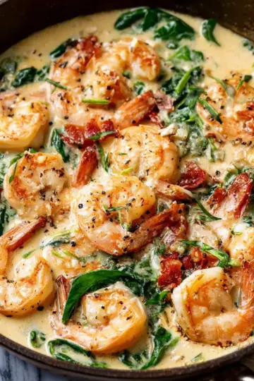 Easy Creamy Tuscan Shrimp Recipe