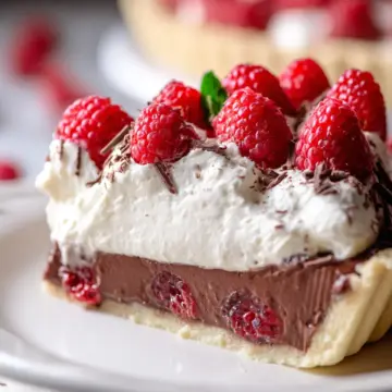 Chocolate Raspberry Cream Pie