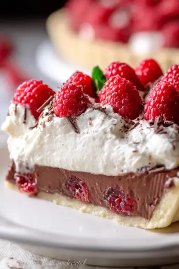 Chocolate Raspberry Cream Pie