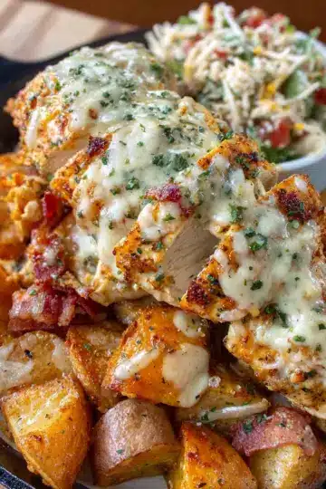 Garlic Parmesan Chicken and Potatoes