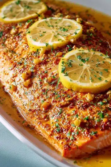 Baked Lemon Garlic Salmon