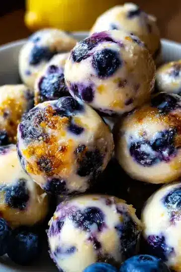 Lemon Blueberry Cottage Cheese Protein Bites That Energize You