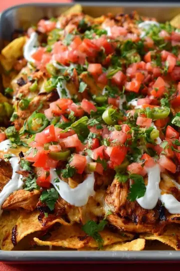 Grilled BBQ Chicken Nachos