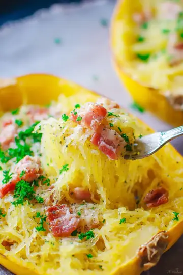 Spaghetti Squash Carbonara
