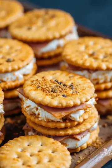 Ritz Cracker Sandwiches