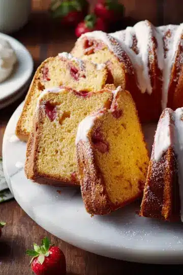A Strawberry Pound Cake That’s Rich, Buttery, and Light as a Spring Afternoon