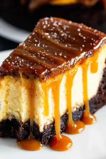 Caramel Brownie Cheesecake