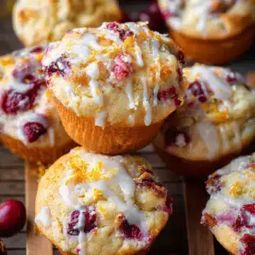 Cranberry Orange Cottage Cheese Muffins