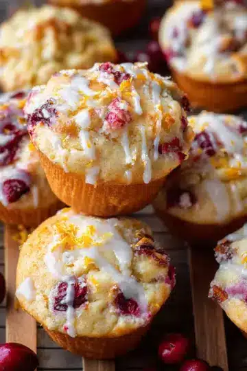 Cranberry Orange Cottage Cheese Muffins