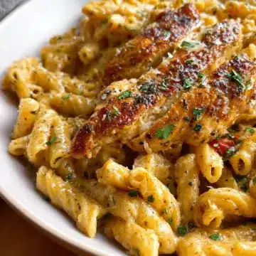 Garlic Parmesan Chicken and Pasta
