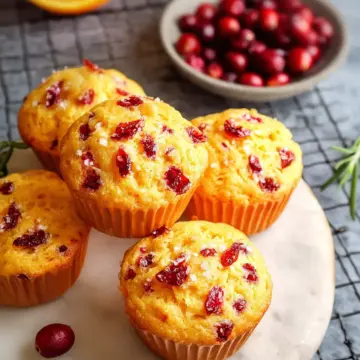 Whole Orange Greek Yogurt Muffin with Cranberry