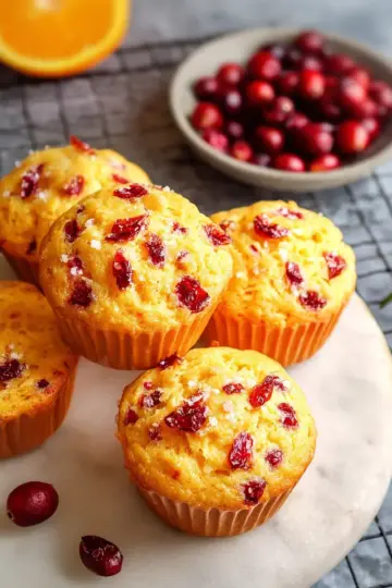 Whole Orange Greek Yogurt Muffin with Cranberry