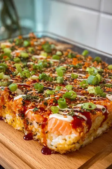 Salmon Sushi Bake