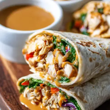 Peanut Chicken Wrap Recipe