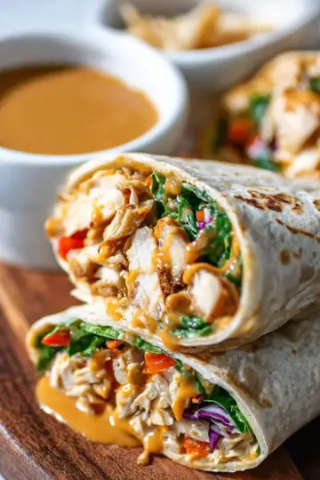 Peanut Chicken Wrap Recipe