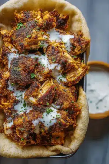 Chicken Shawarma with Garlic White Sauce