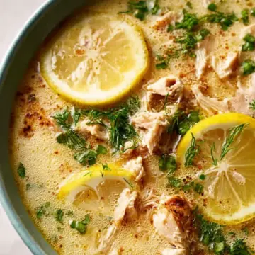 Avgolemono (Greek Lemon Chicken Soup)