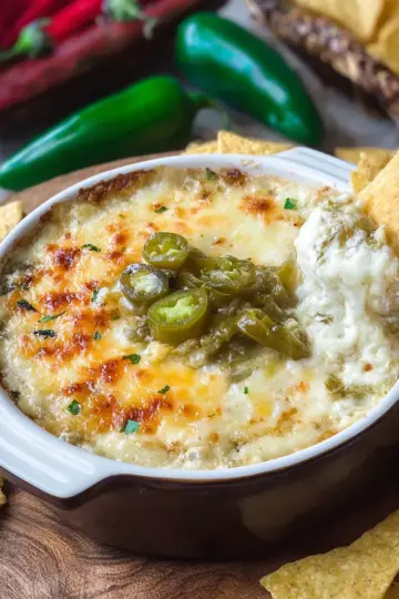 Hatch Green Chile Cheese Dip