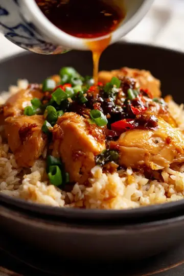 Ginger chicken and rice