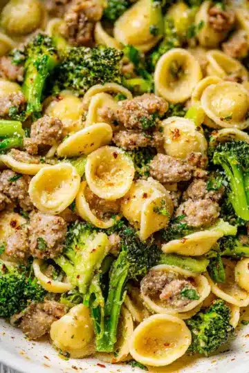 Orecchiette With Sausage And Broccoli