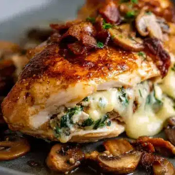 Mushroom-Stuffed Chicken Breast