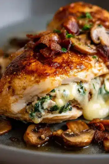 Mushroom-Stuffed Chicken Breast