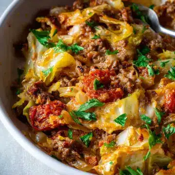 Low Carb Unstuffed Cabbage Casserole Recipe