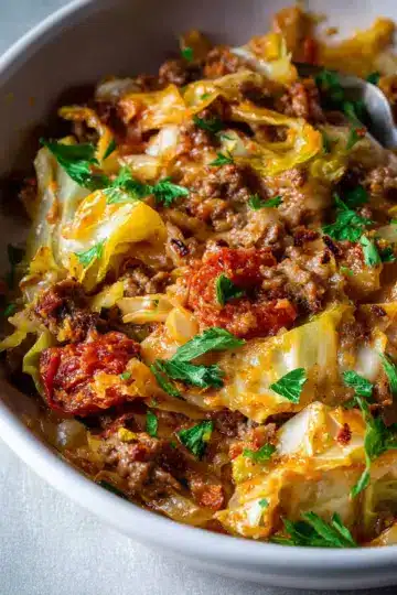 Low Carb Unstuffed Cabbage Casserole Recipe
