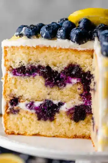 Lemon Blueberry Layer Cake