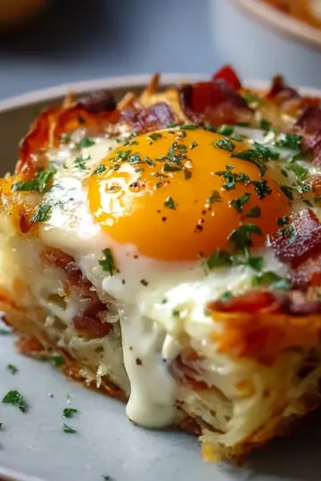 Baked Eggs Napoleon