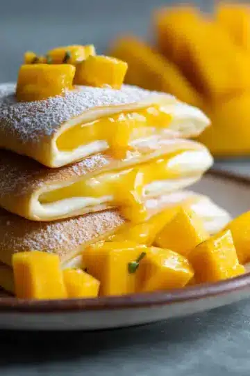 Mango pancakes